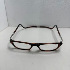 CliC 3.50 XXL Reading Glasses Unisex OS‎ Brown Tortoise Magnetic Front Connect